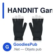 HANDNIT Gants tricotés en RPET - Miniature 5