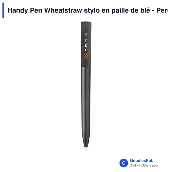 Stylo à bille personnalisable Handy Pen Wheatstraw avec logo - Image 11