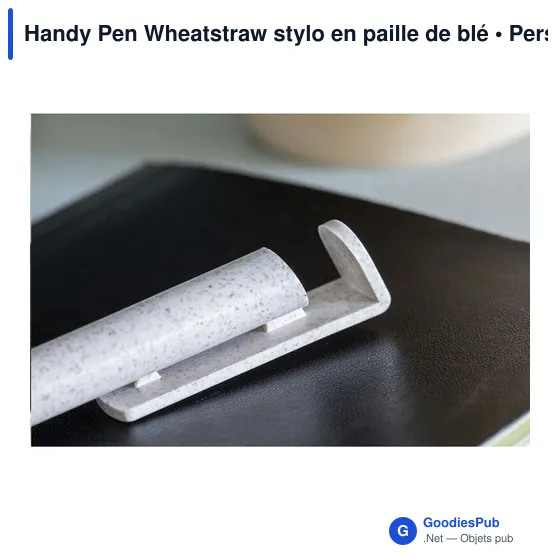 Stylo à bille personnalisable Handy Pen Wheatstraw avec logo - Image 8