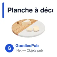 Planche à découper personnalisable en marbre et bambou avec logo - Miniature 2