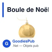 Boule de Noël personnalisable pour logo - HAPPY BALL - Miniature 2