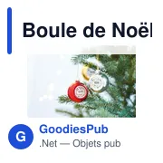 Boule de Noël personnalisable pour logo - HAPPY BALL - Miniature 3