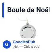 Boule de Noël personnalisable pour logo - HAPPY BALL - Miniature 4