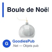 Boule de Noël personnalisable pour logo - HAPPY BALL - Miniature 5