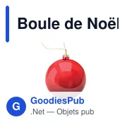Boule de Noël personnalisable pour logo - HAPPY BALL - Miniature 8
