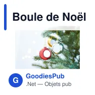 Boule de Noël personnalisable pour logo - HAPPY BALL - Miniature 10