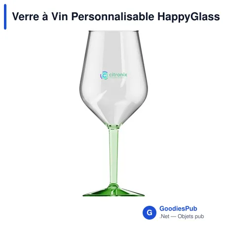 Verre à Vin Personnalisable HappyGlass Lady Abigail Trans 470 mlavec logo