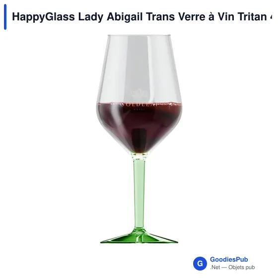 Verre à Vin Personnalisable HappyGlass Lady Abigail Trans 470 mlavec logo - Image 2