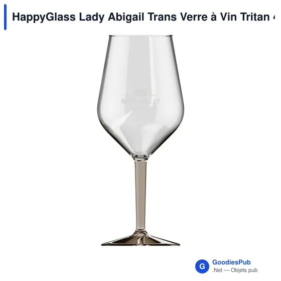 Verre à Vin Personnalisable HappyGlass Lady Abigail Trans 470 mlavec logo - Image 5