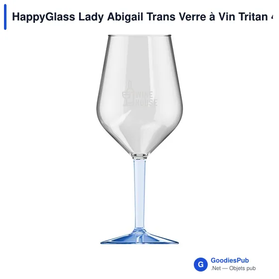 Verre à Vin Personnalisable HappyGlass Lady Abigail Trans 470 mlavec logo - Image 9