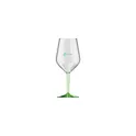 Variante vert translucide - Verre à Vin Personnalisable HappyGlass Lady Abigail Trans 470 mlavec logo