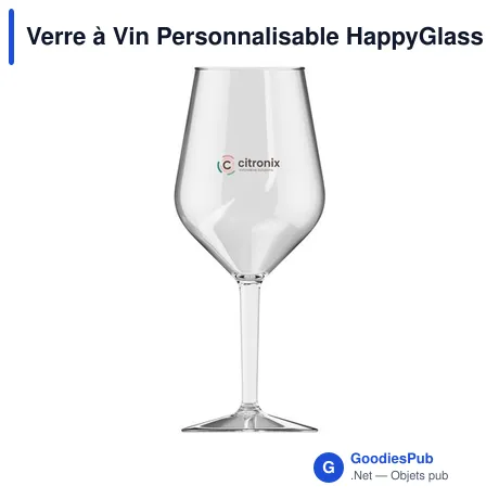 Verre à Vin Personnalisable HappyGlass Lady Abigail avec Logo
