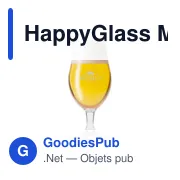 Verre de bière personnalisable HappyGlass Mister Gustav avec logo - Miniature 3