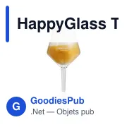 Verre réutilisable personnalisable HappyGlass The Baron Bierglas 400 mlavec logo - Miniature 2