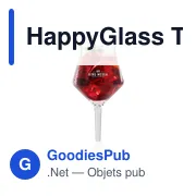 Verre réutilisable personnalisable HappyGlass The Baron Bierglas 400 mlavec logo - Miniature 3