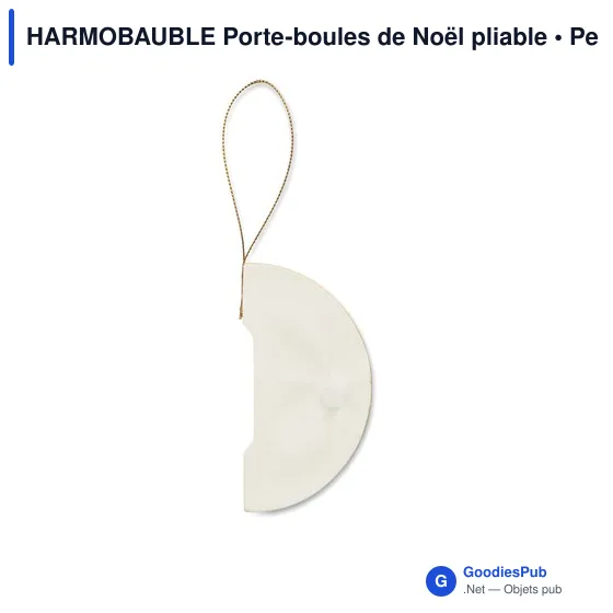 Porte-boules de Noël personnalisable en papier recyclé - HARMOBAUBLEavec logo - Image 2