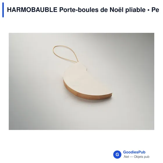 Porte-boules de Noël personnalisable en papier recyclé - HARMOBAUBLEavec logo - Image 4