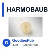 Porte-boules de Noël personnalisable en papier recyclé - HARMOBAUBLEavec logo - Miniature 5