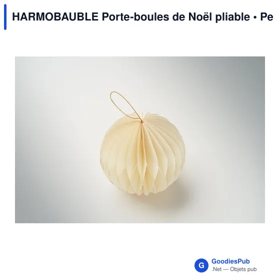 Porte-boules de Noël personnalisable en papier recyclé - HARMOBAUBLEavec logo - Image 5
