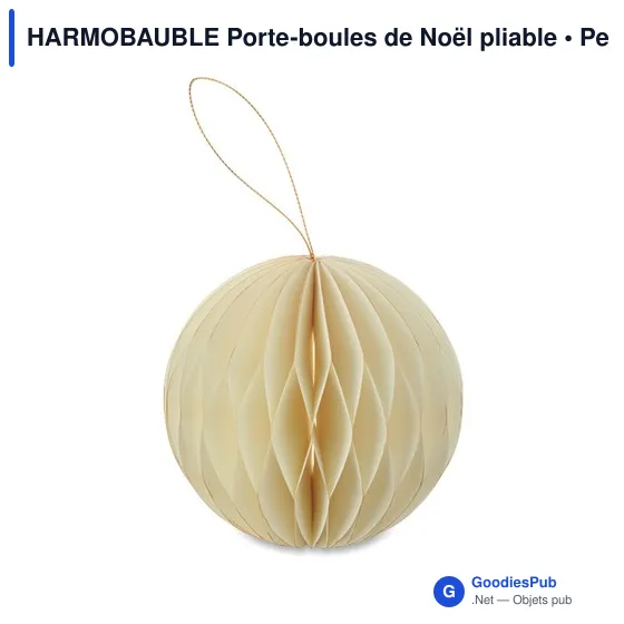 Porte-boules de Noël personnalisable en papier recyclé - HARMOBAUBLEavec logo - Image 6