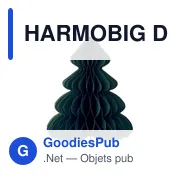 Décoration de Noël personnalisable en papier avec logo - HARMOBIG - Miniature 2