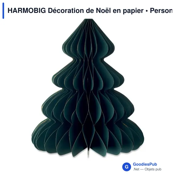 Décoration de Noël personnalisable en papier avec logo - HARMOBIG - Image 2