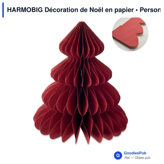 Décoration de Noël personnalisable en papier avec logo - HARMOBIG - Image 11