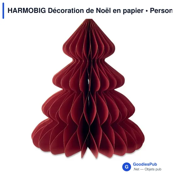 Décoration de Noël personnalisable en papier avec logo - HARMOBIG - Image 12