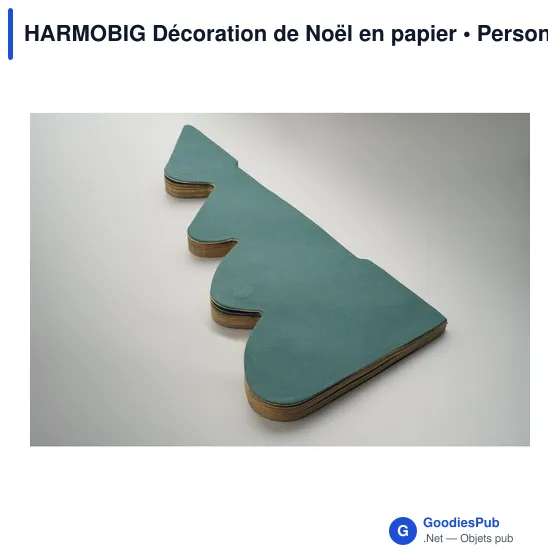 Décoration de Noël personnalisable en papier avec logo - HARMOBIG - Image 3