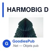 Décoration de Noël personnalisable en papier avec logo - HARMOBIG - Miniature 4