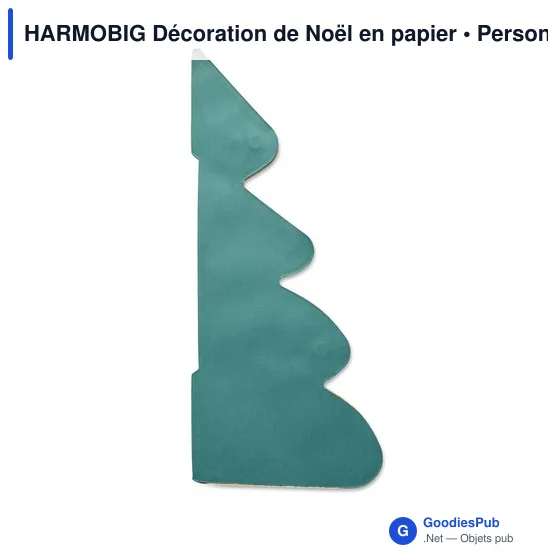 Décoration de Noël personnalisable en papier avec logo - HARMOBIG - Image 5
