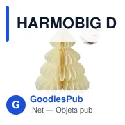 Décoration de Noël personnalisable en papier avec logo - HARMOBIG - Miniature 6
