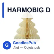 Décoration de Noël personnalisable en papier avec logo - HARMOBIG - Miniature 7