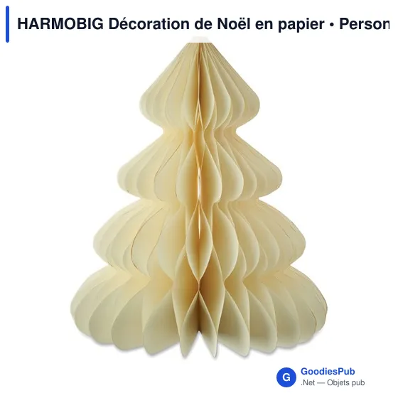 Décoration de Noël personnalisable en papier avec logo - HARMOBIG - Image 7