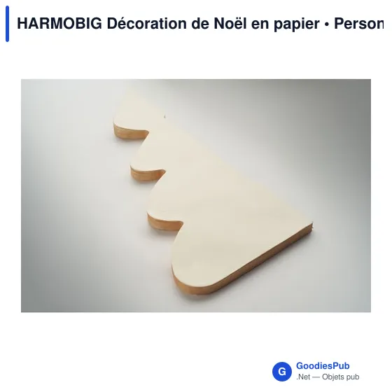 Décoration de Noël personnalisable en papier avec logo - HARMOBIG - Image 8