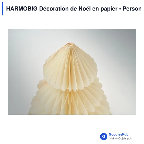 Décoration de Noël personnalisable en papier avec logo - HARMOBIG - Image 9