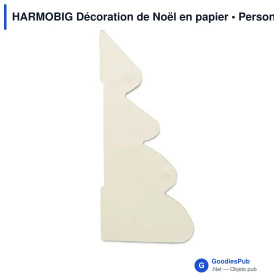 Décoration de Noël personnalisable en papier avec logo - HARMOBIG - Image 10