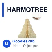 Suspension pour sapin de Noël personnalisable avec logo - HARMOTREE - Miniature 1