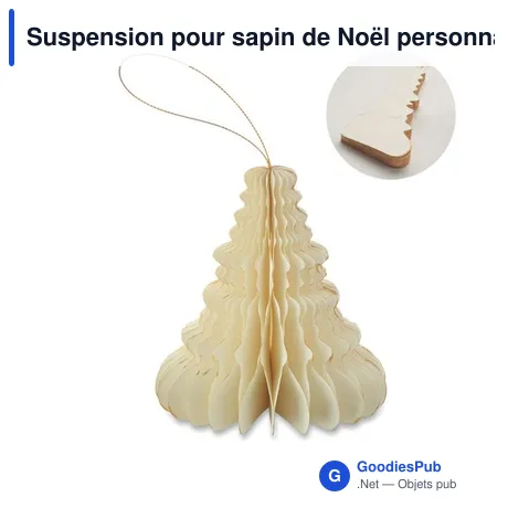 Suspension pour sapin de Noël personnalisable avec logo - HARMOTREE