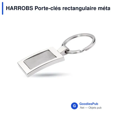 HARROBS Porte-clés rectangulaire métal