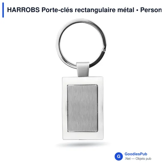 HARROBS Porte-clés rectangulaire métal - Image 2