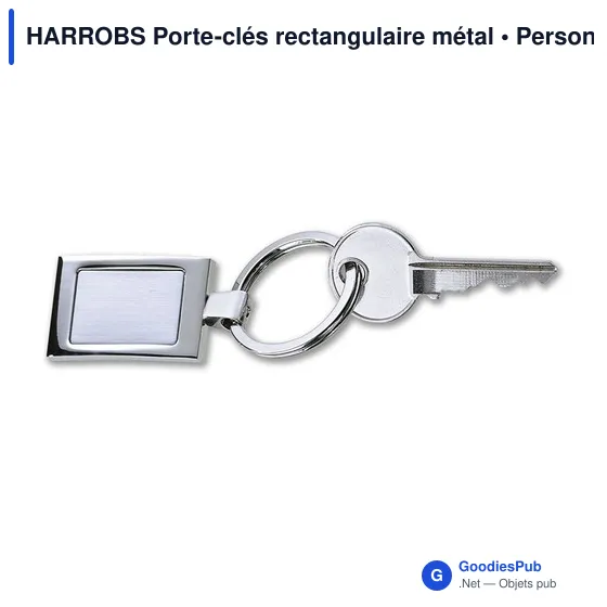 HARROBS Porte-clés rectangulaire métal - Image 3