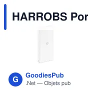 HARROBS Porte-clés rectangulaire métal - Miniature 5