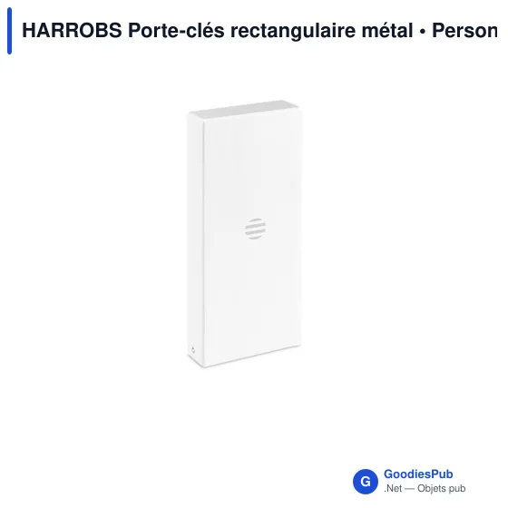 HARROBS Porte-clés rectangulaire métal - Image 5