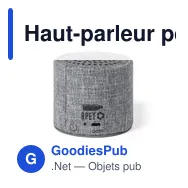 Haut-parleur personnalisable Donny avec logo - Écologique et connecté - Miniature 2