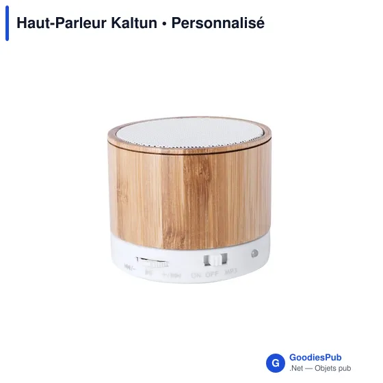 Haut-parleur personnalisable Kaltun avec logo - Audio B2B - Image 1