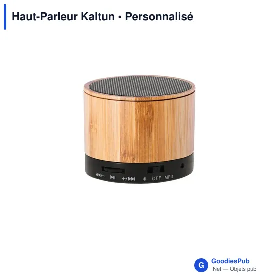 Haut-parleur personnalisable Kaltun avec logo - Audio B2B - Image 3