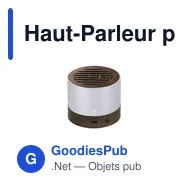 Haut-Parleur personnalisable Kolin avec logo en aluminium recyclé - Miniature 1