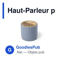 Haut-Parleur personnalisable Piler avec logo - Enceinte Bluetooth - Miniature 1