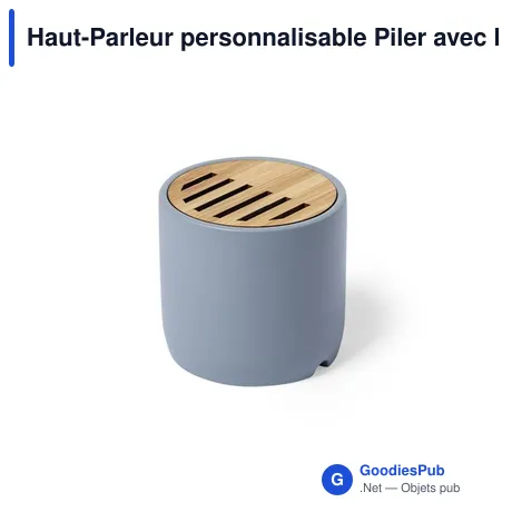 Haut-Parleur personnalisable Piler avec logo - Enceinte Bluetooth